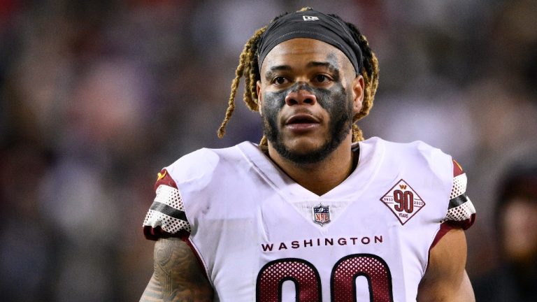 Washington Commanders defensive end Chase Young (99). (Nick Wass/AP)