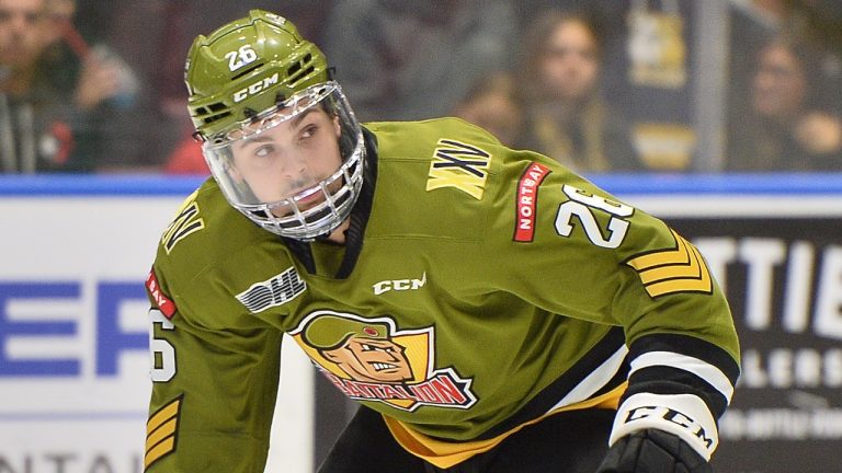 Kyle Jackson of the North Bay Battalion. (Terry Wilson/OHL Images)