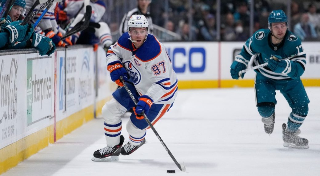 McDavid Hits Milestone, Oilers Crush Sharks To Extend Win Streak To Seven