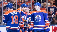 Oilers clinch playoff spot, Draisaitl hits 50-goal mark with hat trick vs. Ducks