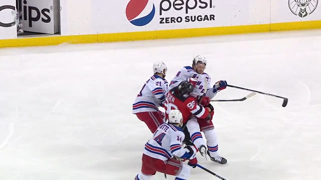 Avalanche's Colton ejected for cross-checking Devils' Meier