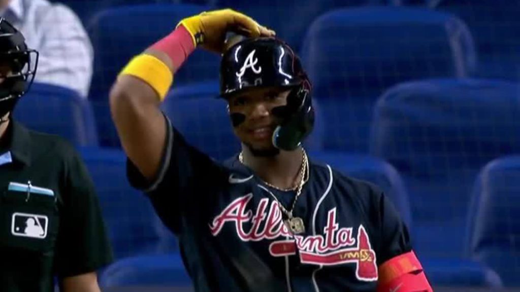 Braves – Marlins: Ronald Acuna Jr. struck out by catcher Stallings