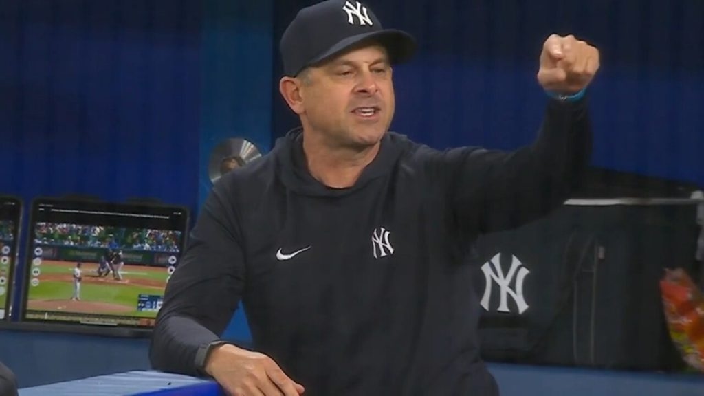 New York Yankees scoring slump not worrying skipper Aaron Boone