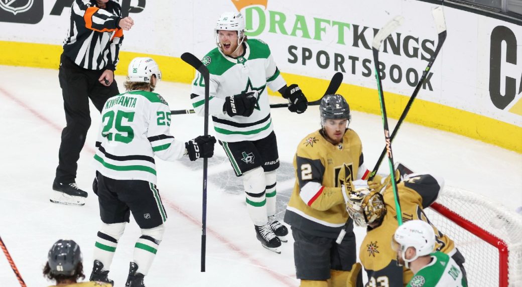 Dellandrea scores twice as Stars beat Golden Knights in Game 5 to extend series