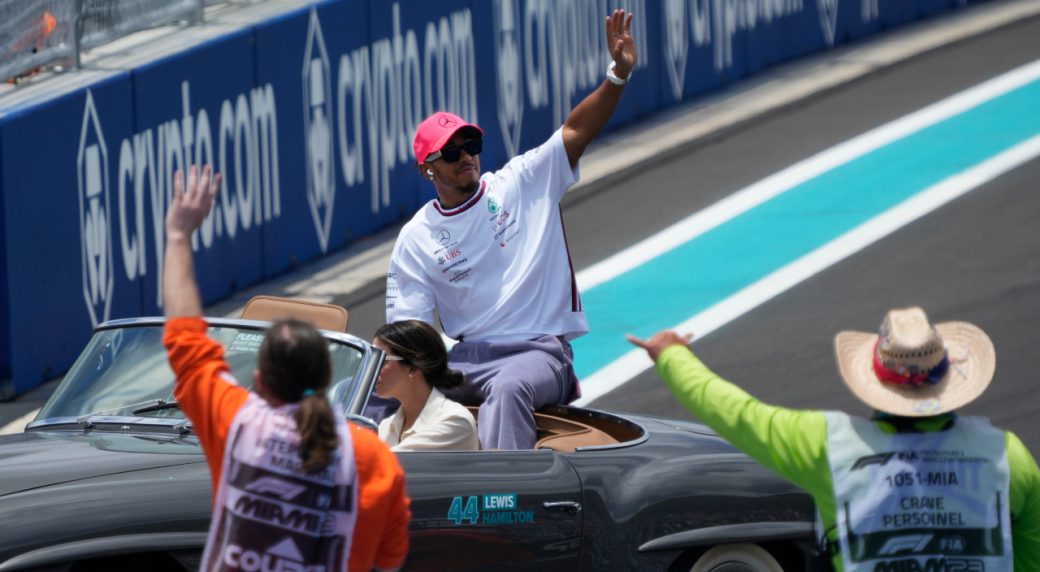 Broncos add F1 race car driver Lewis Hamilton to ownership group