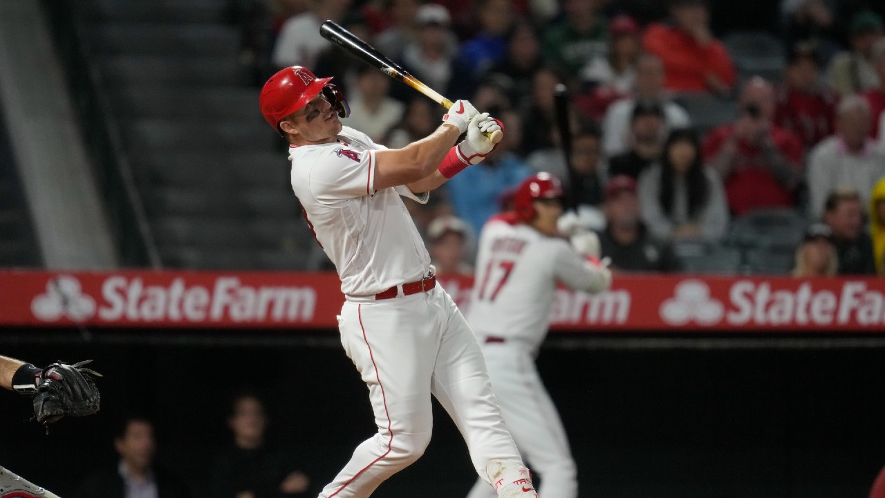 Trout on tying DiMaggio with 361st career home run: 'It means a lot