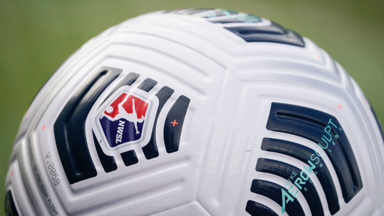 A National Women's Soccer League soccer ball. (Jeff Dean/AP)