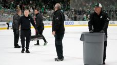 Stars prez apologizes to Golden Knights after fans litter ice