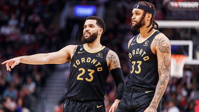 Fred VanVleet and Gary Trent Jr. are likely to decline their player options with the Raptors this offseason. (Cole Burston/Getty)