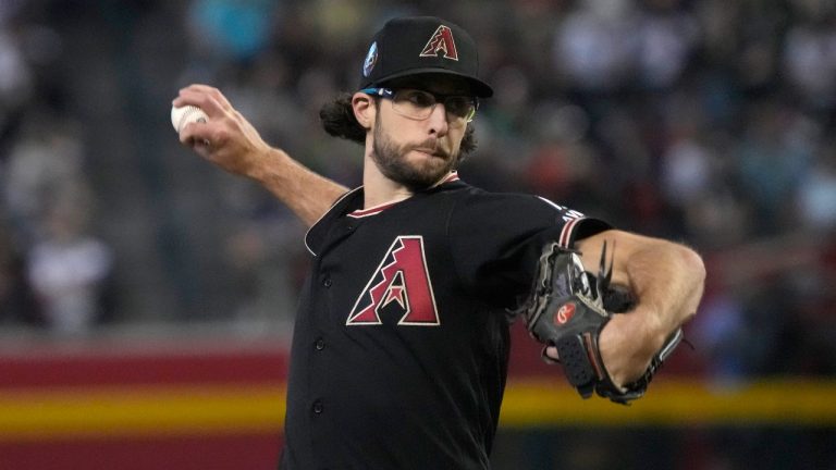 Arizona Diamondbacks pitcher Zac Gallen throws to a San Francisco Giants batter during the first inning of a baseball game, Saturday, May 13, 2023, in Phoenix. (Rick Scuteri/AP Photo)