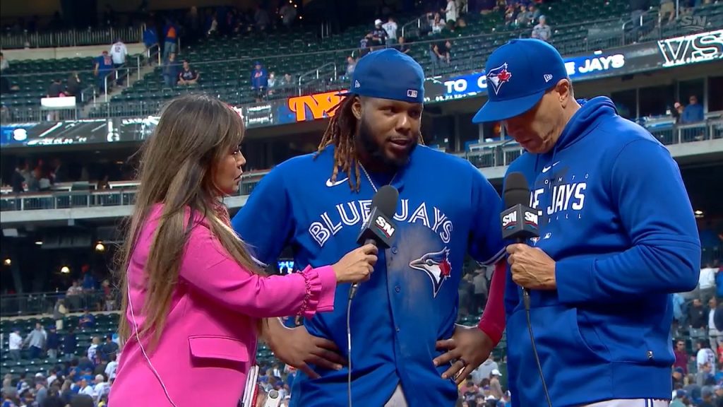 Vladimir Guerrero Jr. Signed "Ooo Canada" Blue Blue Jays