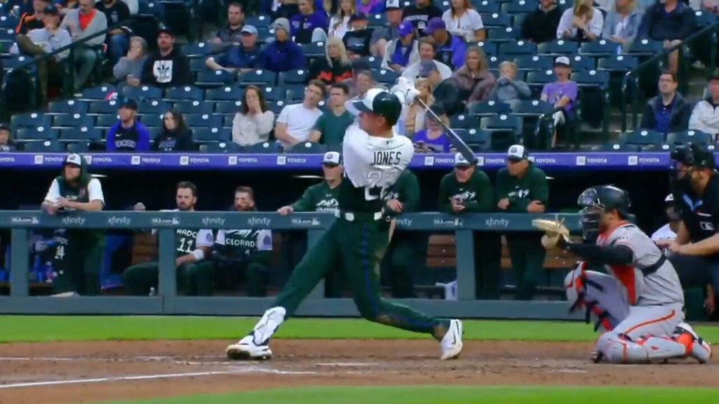 Rockies' Nolan Jones hits balls harder, longer than anyone in MLB