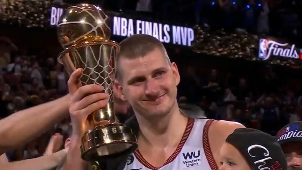 Denver Nuggets' Nikola Jokic locates 'lost' NBA Finals MVP trophy in time  for NBA championship parade 