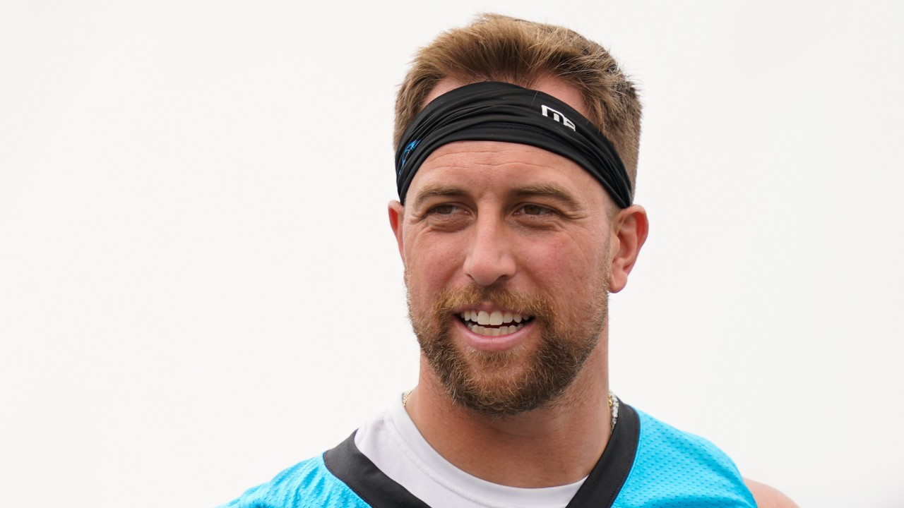 Charlotte, North Carolina, USA. August 12, 2023: Carolina Panthers wide  receiver Adam Thielen (19) walks off after the NFL matchup against the New  York Jets in Charlotte, NC. (Scott Kinser/Cal Sport Media)