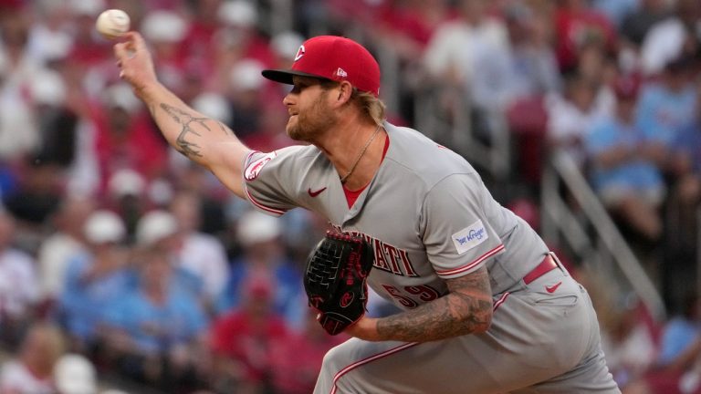 Cincinnati Reds starting pitcher Ben Lively throws during the first inning of a baseball game against the St. Louis Cardinals. (Jeff Roberson/AP)