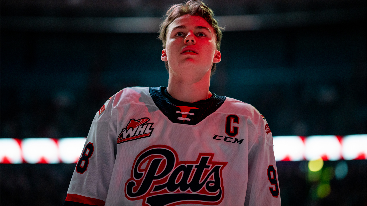 Connor Bedard Regina Pats Signed White CCM CHL Jersey