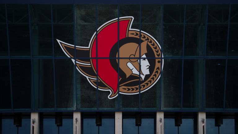 Ottawa Senators NHL team signage is shown at the Canadian Tire Centre in Ottawa on Tuesday, June 13, 2023. (CP)