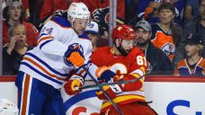 Flames re-sign Clark Bishop to two-year, two-way contract