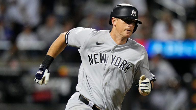 New York Yankees' DJ LeMahieu during the ninth inning of a baseball game against the New York Mets Wednesday, June 14, 2023, in New York. (Frank Franklin II/AP)