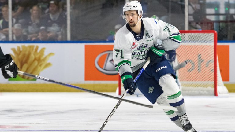 Dylan Guenther of the Seattle Thunderbirds. (HO-Seattle Thunderbirds/Brian Liesse)