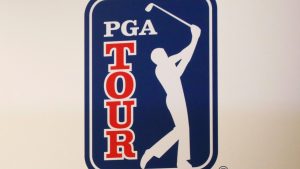 The PGA Tour logo. (Koji Sasahara/AP)