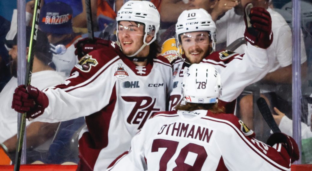 Avon's OT Winner Lifts Petes To Win Over Blazers, Memorial Cup ...