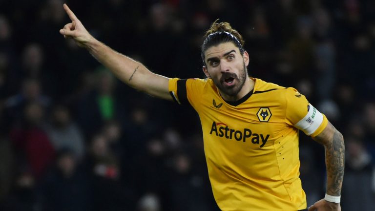 Wolverhampton Wanderers' Ruben Neves reacts during the English FA Cup 3rd round replay soccer match between Wolverhampton Wanderers and Liverpool at Molineux stadium in Wolverhampton. (Rui Vieira/AP)