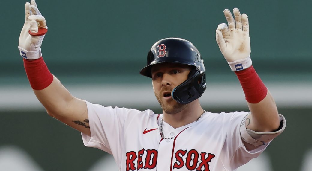 Trevor Story has 2 RBI doubles in Boston Red Sox loss, may be