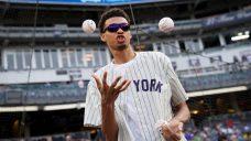 Wembanyama throws out first pitch at Yankee Stadium ahead of NBA Draft