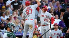 Angels have 13-run inning, set franchise records for runs and hits in rout of Rockies