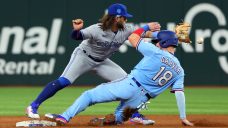 Series of miscues overshadows offensive breakthrough as Blue Jays fall to Rangers