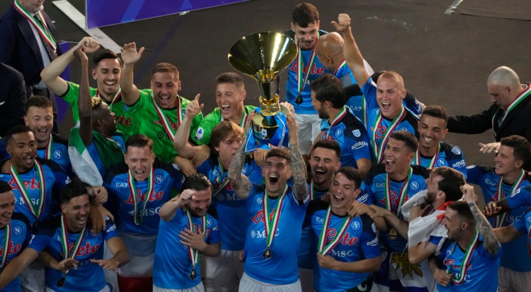Di Lorenzo first Napoli player to lift Serie A trophy in 33 years