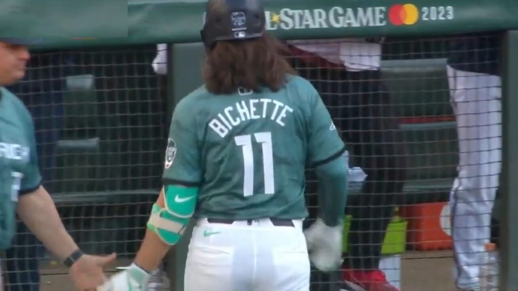 Bo Bichette American League 2023 MLB All Star Game Teal Jersey -   Worldwide Shipping