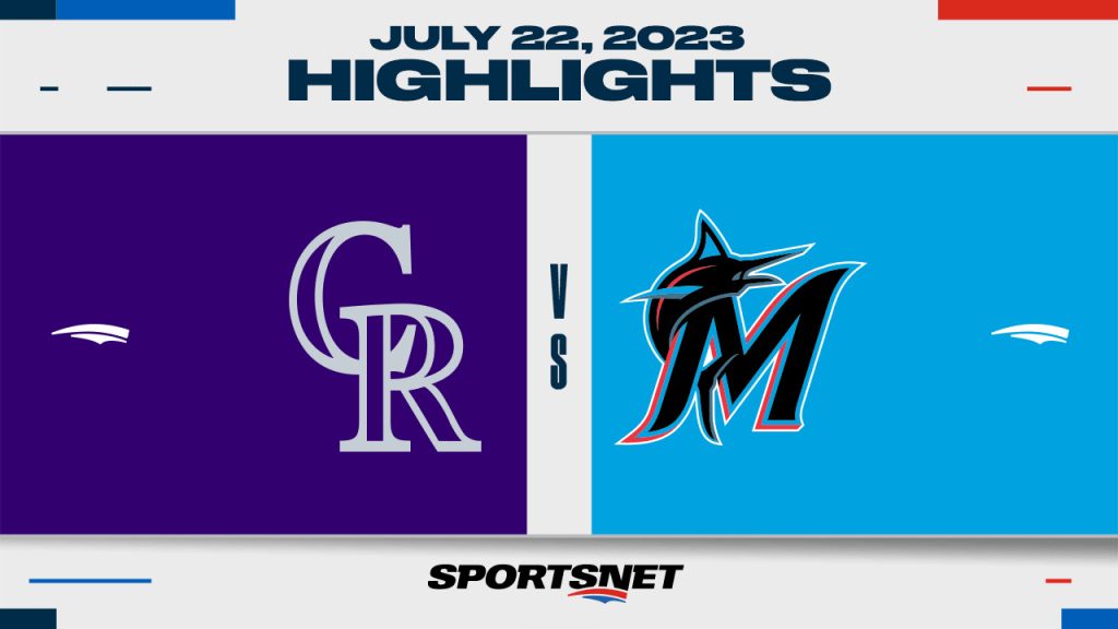 Rockies vs. Marlins Highlights, 07/22/2023