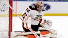 Ducks goalie John Gibson exits game vs. Senators with upper-body injury