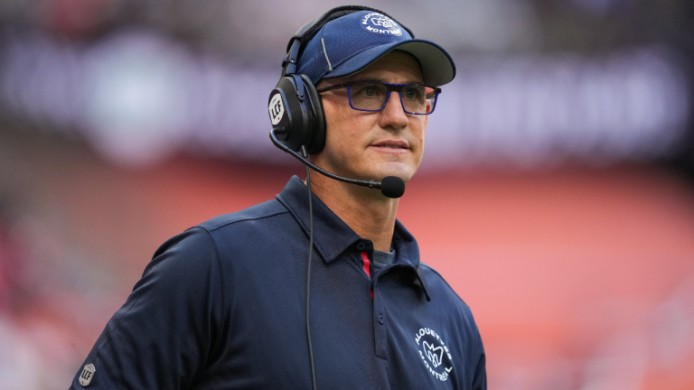 Montreal Alouettes' head coach Jason Maas watches from the sideline during the second half of a CFL football game against the B.C. Lions, in Vancouver, B.C., Sunday, July 9, 2023. THE CANADIAN PRESS/Darryl Dyck