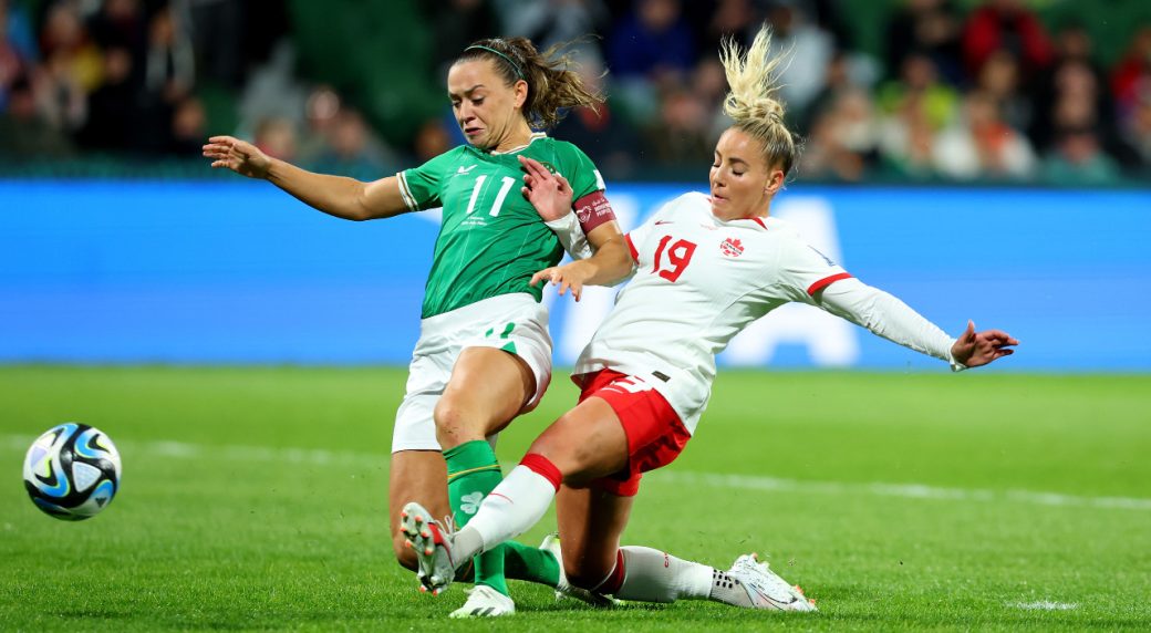 Canada rallies to defeat Ireland and boost its chances of advancing at World Cup