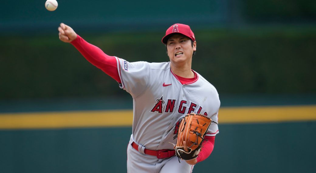 Angels’ Ohtani throws first career complete-game shutout in win over Tigers