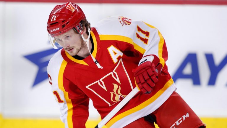 AHL profile photo on Calgary Wranglers player Matthew Phillips during a game against the Coachella Valley Firebirds. (Larry MacDougal/CP)