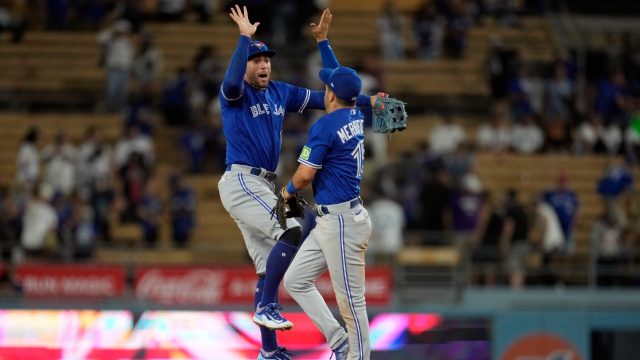 Varsho gets tiebreaking hit in the 11th inning as the Blue Jays beat the  Dodgers 6-3 - CBS Los Angeles