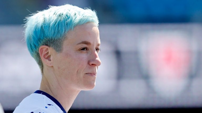 United States star Megan Rapinoe (15). (Josie Lepe/AP)