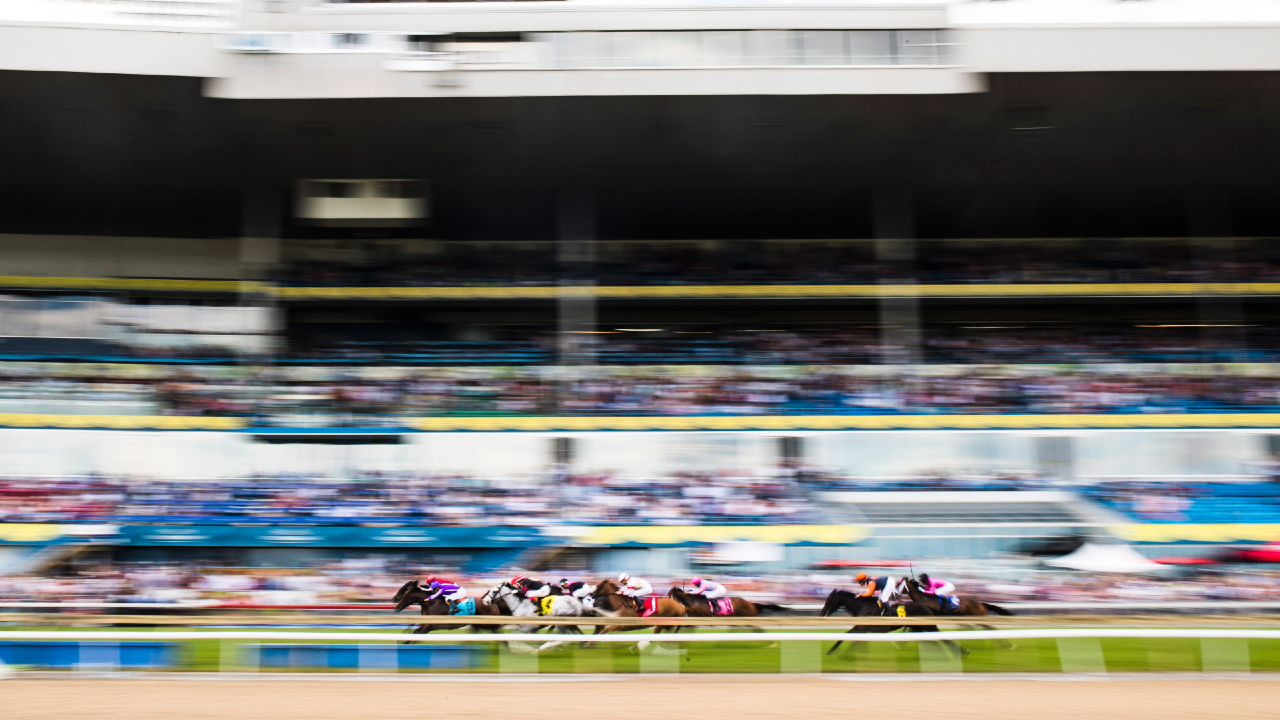 Elysian Field comes on late to capture 0,000 Woodbine Oaks