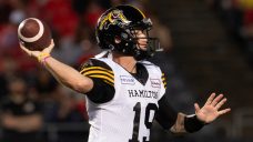 Veteran quarterback Bo Levi Mitchell will start for Tiger-Cats vs. Roughriders