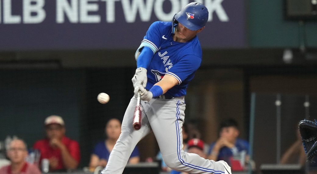 Daulton Varsho fitting in with Blue Jays