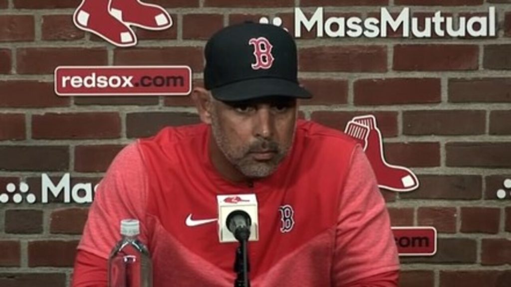 After going through similar penalty, Alex Cora opts not to speak