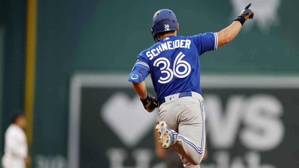 Blue Jays celebrate Davis Schneider's hot start with T-shirt