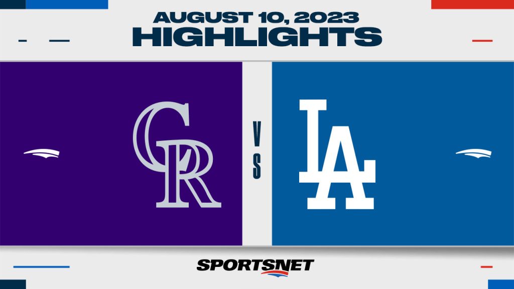 Rockies vs. Dodgers Highlights, 08/13/2023