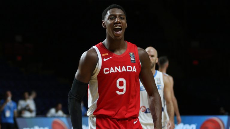 RJ Barrett, seen here in this file photo from 2020, came up big for Canada on Sunday against Germany. (Chad Hipolito/CP) 