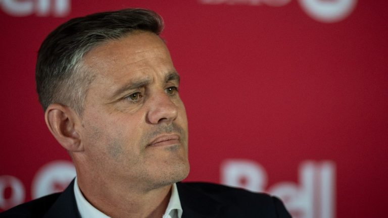 Incoming Toronto FC head coach John Herdman during a press conference at the BMO Training Field in Toronto, Tuesday, Aug. 29, 2023. (CP)