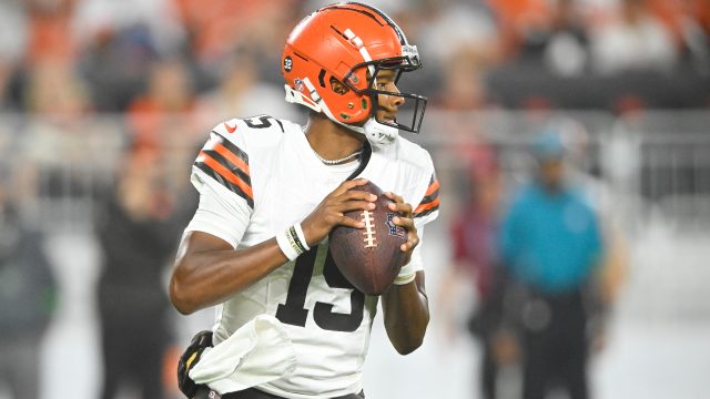 Ex-Cleveland Browns QB Joshua Dobbs works out for Broncos